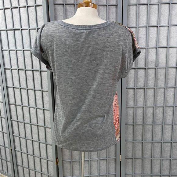 Promod Boxy Pink and Cream Short Sleeve Top - Picture 2 of 6